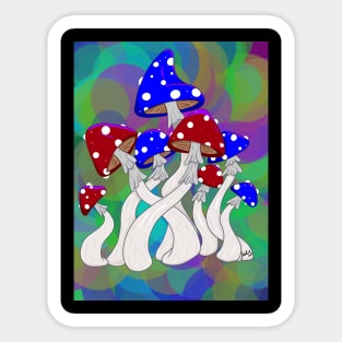 Mushroom Bunch Sticker